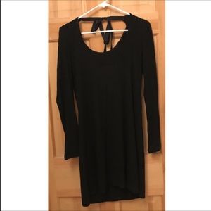 AEO soft & sexy plush black midi dress sz M